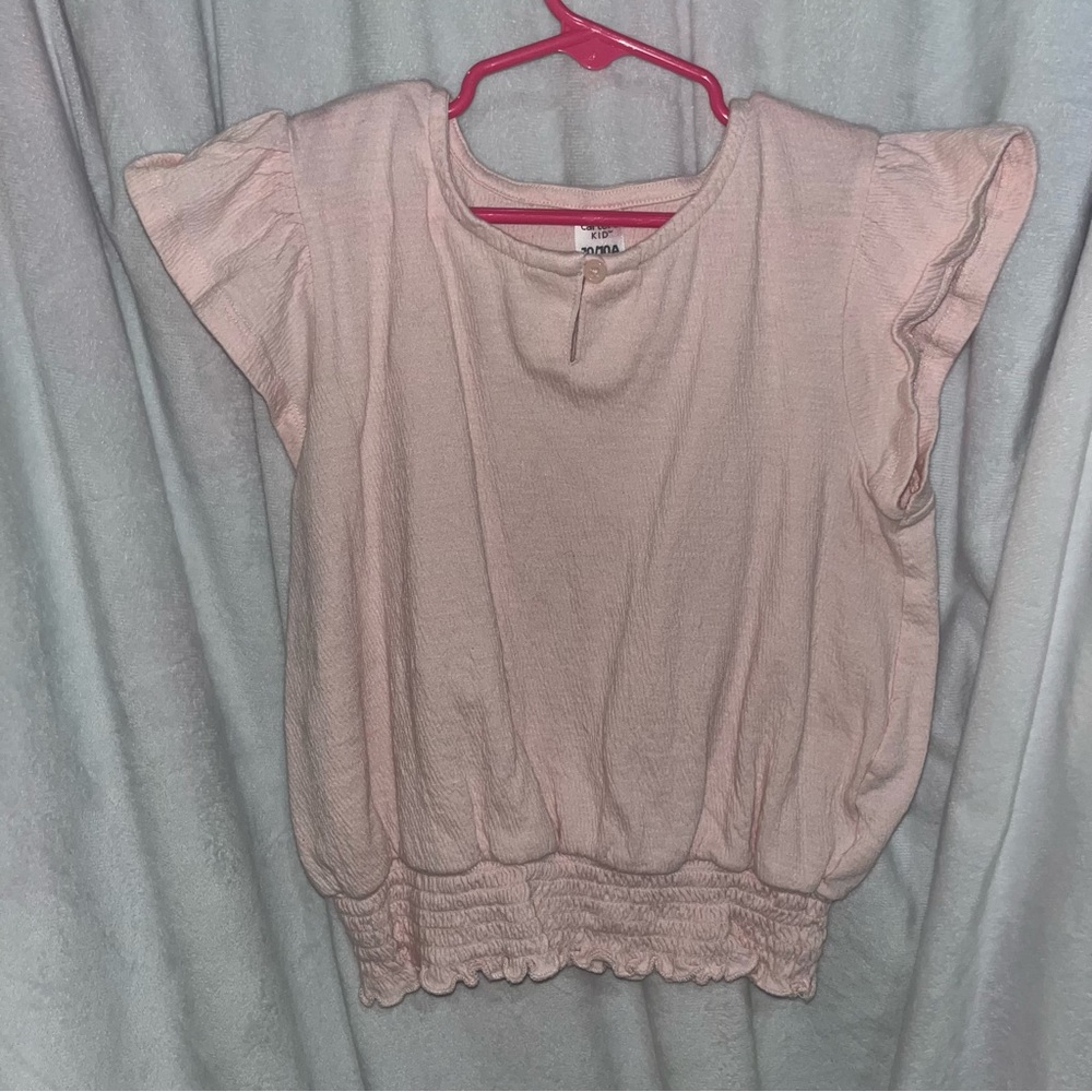 Carters girls 10, light pink top